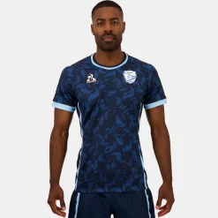 Le Coq Sportif Aviron Bayonnais - tenue de matchMaillot pro Away officiel Aviron Bayonnais Bluenavy Sale