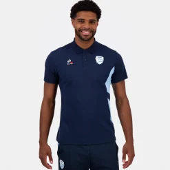 Le Coq Sportif Aviron BayonnaisPolo Unisexe Dressblues Online