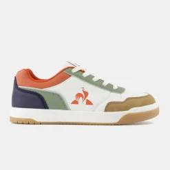 Le Coq Sportif CHAUSSURES ADOChaussures COURT BREAKER ado Opticalwhite/orange Clearance