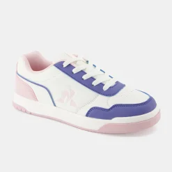 Le Coq Sportif CHAUSSURES ADOChaussures roses COURT BREAKER ado Opticalwhite/purple Flash Sale
