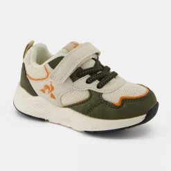 Le Coq Sportif CHAUSSURES BÉBÉChaussures à scratch vert kaki RUNNER bébé Opticalwhite/green New