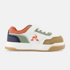 Le Coq Sportif CHAUSSURES BÉBÉChaussures multicolores COURT BREAKER bébé Opticalwhite/orange Outlet