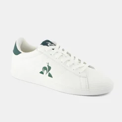 Le Coq Sportif Chaussures COURTSET_2 Homme Opticalwhite/trekkinggreen Hot