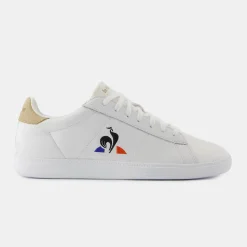 Le Coq Sportif Chaussures COURTSET_2 Homme Opticalwhite/tan Outlet