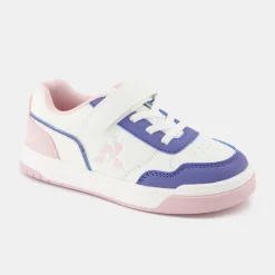 Le Coq Sportif CHAUSSURES ENFANTChaussures à scratch roses COURT BREAKER enfant Opticalwhite/purple Fashion