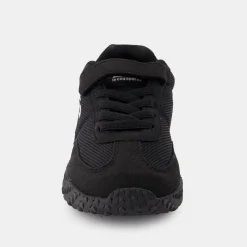 Le Coq Sportif CHAUSSURES ENFANTChaussures noires à scratch VELOCE I enfant Black/opticalwhite Hot