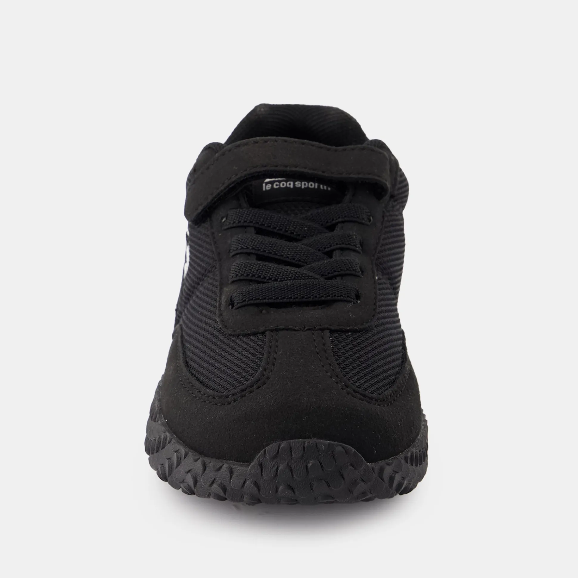 Le Coq Sportif CHAUSSURES ENFANTChaussures noires à scratch VELOCE I enfant Black/opticalwhite Hot