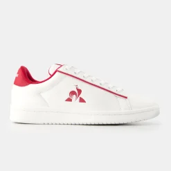 Le Coq Sportif Chaussures LCS COURT CLEAN W Femme Opticalwhite/cerise Clearance