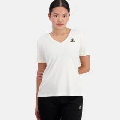 Le Coq Sportif Coq d'OrT-shirt Femme Marshmallow Discount