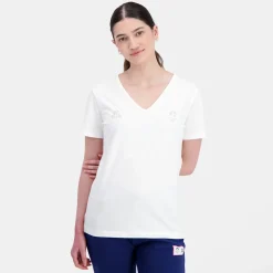 Le Coq Sportif Paris 2024 | T-shirt Femme Marshmallow Discount