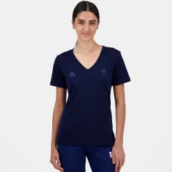 Le Coq Sportif Paris 2024 | T-shirt Femme Bleunuit Cheap