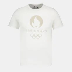Le Coq Sportif Paris 2024 | T-shirt Unisexe Marshmallow New