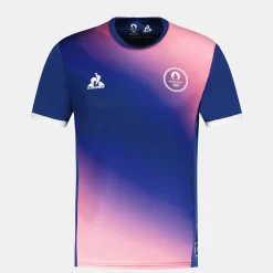 Le Coq Sportif Paris 2024 | T-shirt Homme Bluedepths/pinkcarnation Shop