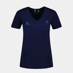 Le Coq Sportif Paris 2024 | T-shirt Femme Bleunuit Cheap
