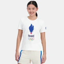 Le Coq Sportif Équipe de France Olympique | Paris 2024T-shirt Équipe de France Femme Hot