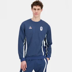 Le Coq Sportif Équipe de France Olympique | Paris 2024Sweat col rond Unisexe Cheap
