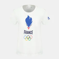 Le Coq Sportif Équipe de France Olympique | Paris 2024T-shirt Équipe de France Femme Hot