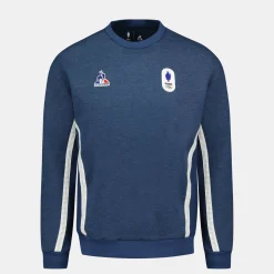 Le Coq Sportif Équipe de France Olympique | Paris 2024Sweat col rond Unisexe Cheap