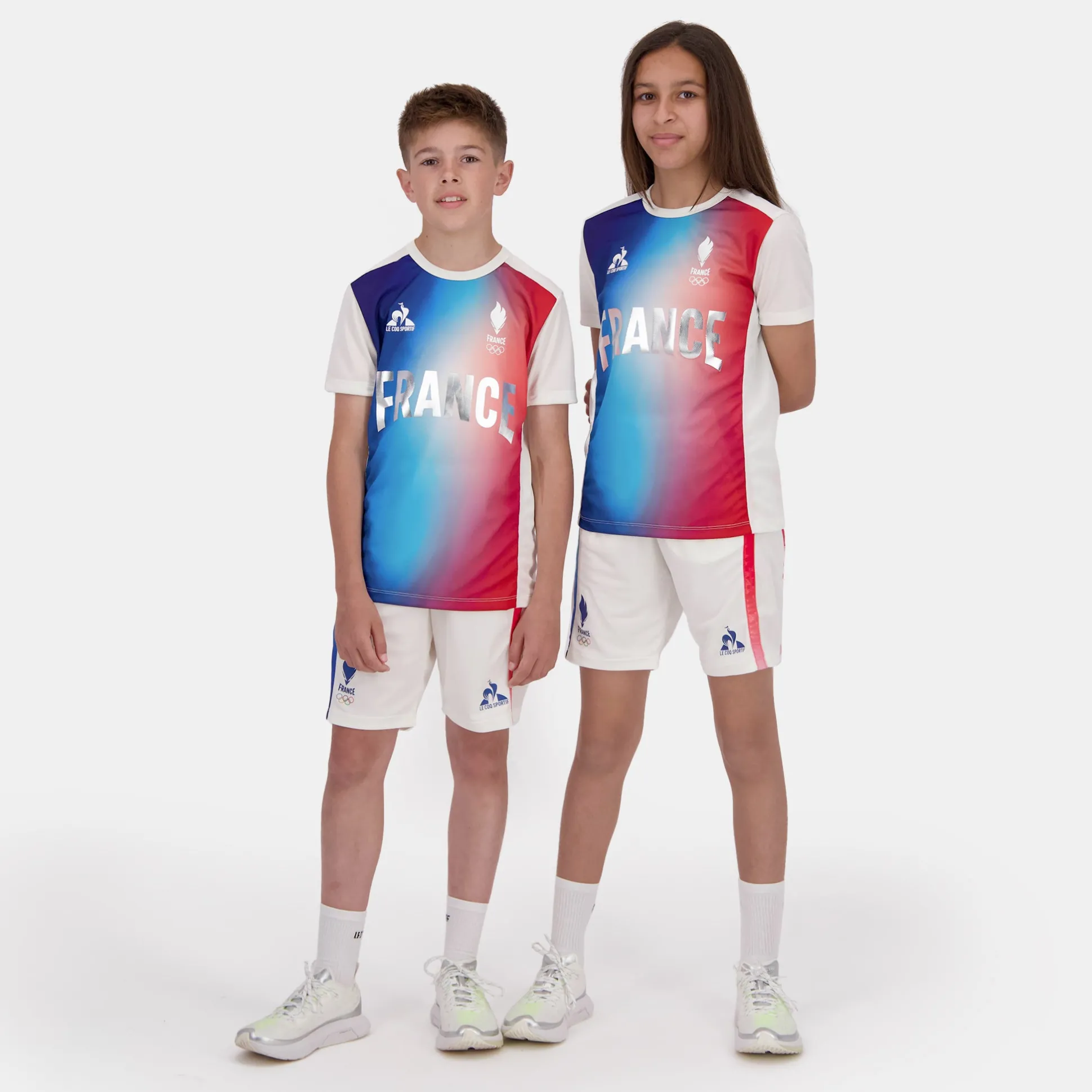 Le Coq Sportif Équipe de France Olympique | Paris 2024Short Équipe de France Enfant Marshmallow New