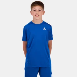 Le Coq Sportif Tennis PerformanceT-shirt Enfant Lapisblue Cheap