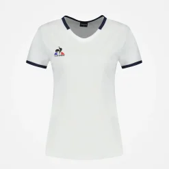 Le Coq Sportif TennisT-shirt Femme Newopticalwhite/dressblues Flash Sale