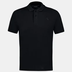 Le Coq Sportif Ton sur tonPolo Homme en jersey piqué coton Black Hot