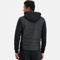 Le Coq Sportif Ton sur tonSweat zippé à capuche hybride déperlant Homme Black Fashion