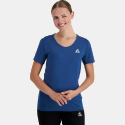 Le Coq Sportif Training PerformanceT-shirt Femme Bleuperf Sale