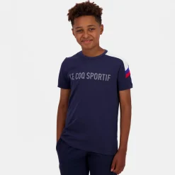 Le Coq Sportif TricoloreT-shirt Enfant Bluelight Shop