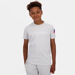 Le Coq Sportif TricoloreT-shirt Enfant Hot