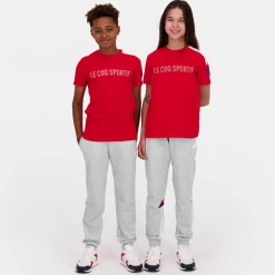 Le Coq Sportif TricoloreT-shirt Enfant Purrouge Clearance